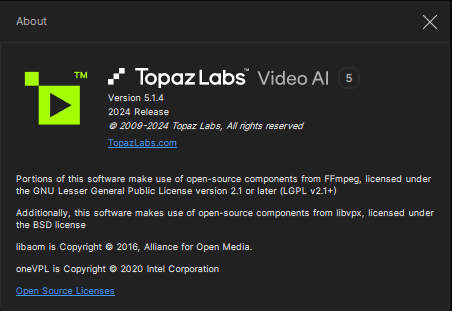 Topaz Video AI 5.1.4