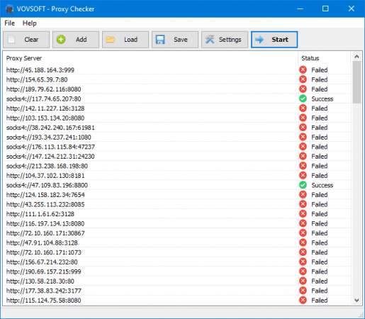 VovSoft Proxy Checker 1.0