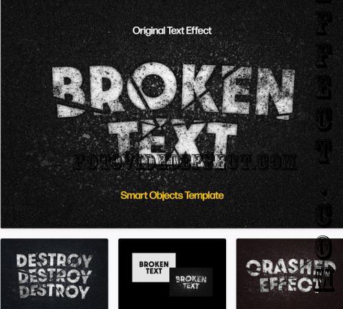 Smashed Broken Text Effect - 278615824