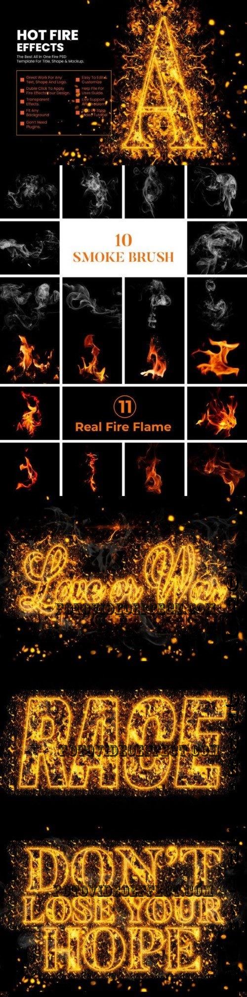 Fire Effects For Shape, Text & Logo - 279646518