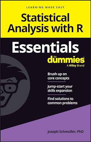 Statistical Analysis with R Essentials For Dummies (True PDF)