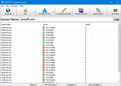 VovSoft Domain Checker 8.9