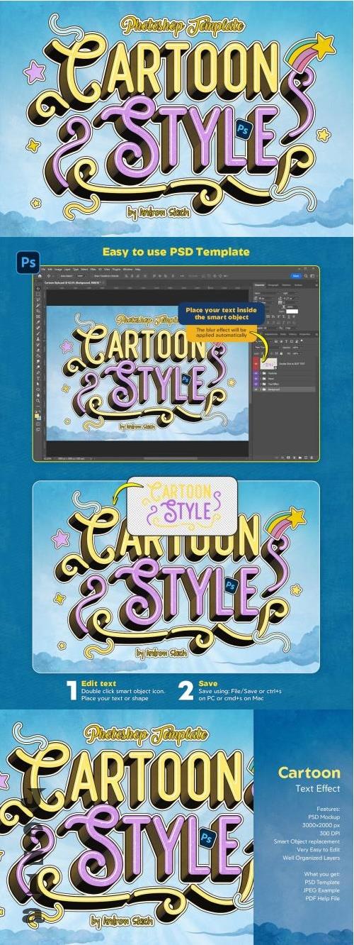 Cartoon Style Text Effect - 279506240