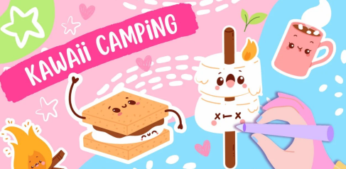 S'more Fun Create Adorable Summer Camping Treats Illustrations in Procreate