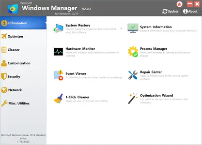 Yamicsoft Windows Manager 2.0.2 Portable (x64)
