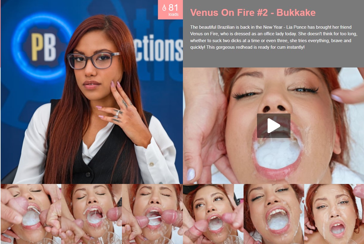 [PremiumBukkake.com] Venus On Fire #2 - Bukkake [2024 г., Bukkake ,Gangbang, Blowjobs, Cumshots, Swallow, Hardcore, 1080p]