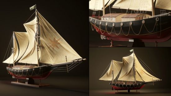 Sailing Boat Tutorial ( Modeling, Texturing, Lighting)