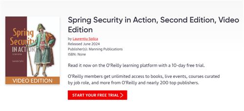 Spring Security in Action, Second Edition, Video Edition