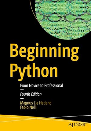 Beginning Python: From Novice to Professional 4th Edition