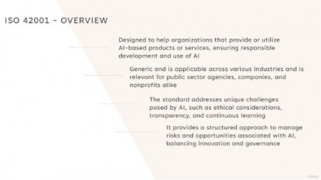 Artificial Intelligence Navigating Regulations & Standards