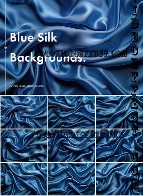 Blue Silk Backgrounds -  VJJPFPF