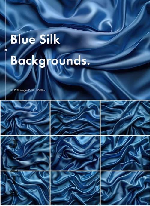 Blue Silk Backgrounds -  VJJPFPF