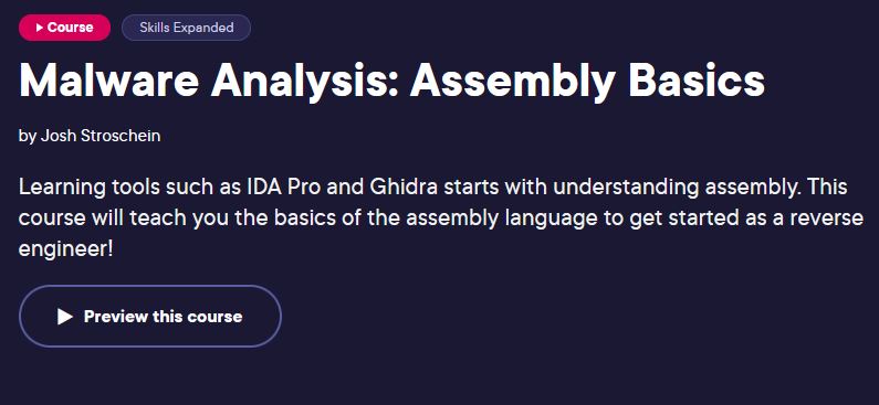 Malware Analysis: Assembly Basics