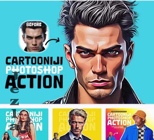 CartooNiji Photoshop Action - 279912979