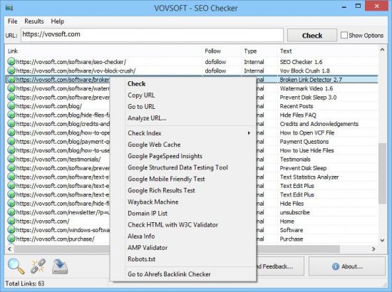 VovSoft SEO Checker 9.0.0 Multilingual Acdea13a2f9cc8f53767ca75732ed5d7