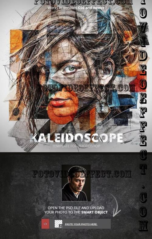 Kaleidoscope Template for Photoshop - 52996545