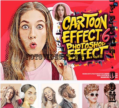 Cartoon Effect 6 Photoshop Action - 278954536