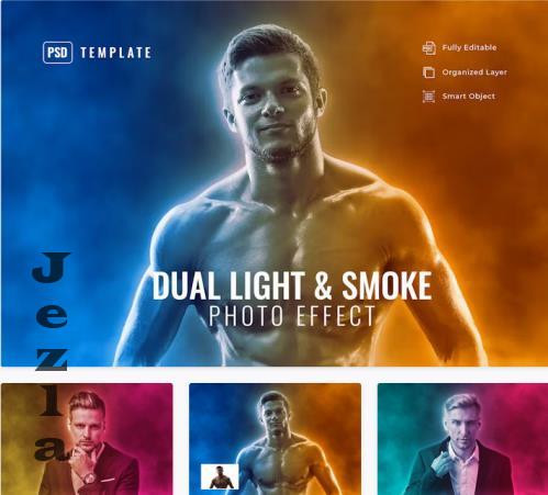 Dual Light & Smoke Photo Effects - M7XPJ8Z