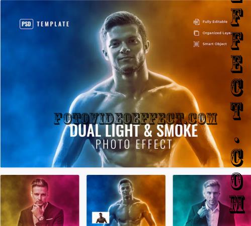 Dual Light & Smoke Photo Effects - M7XPJ8Z