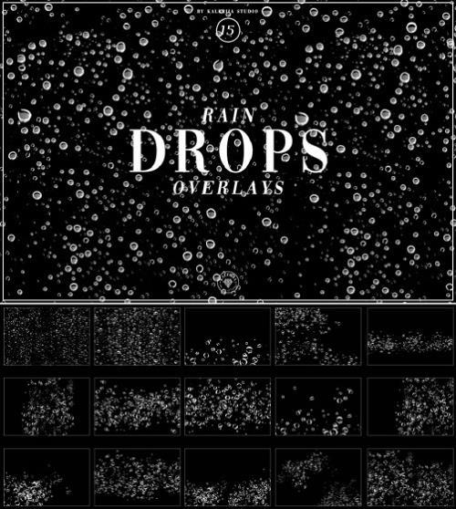 Rain Drops Overlays - BKN8J8G