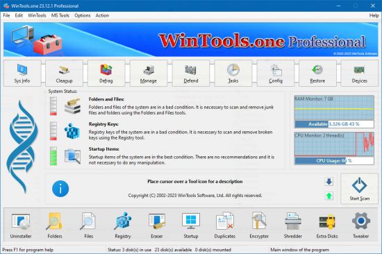 WinTools.one Home / Professional 24.7.1 Multilingual