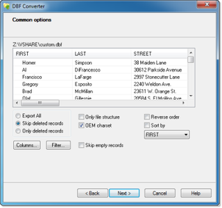 DBF Converter 7.29