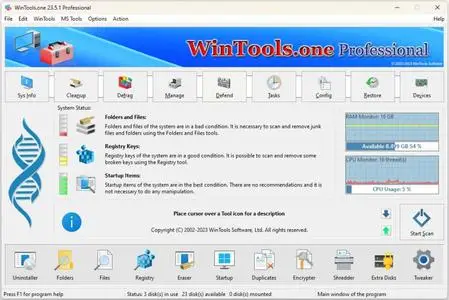 WinTools.one Home / Professional 24.7.1 Multilingual