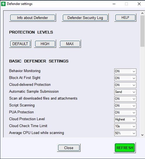 ConfigureDefender 4.0.0.1