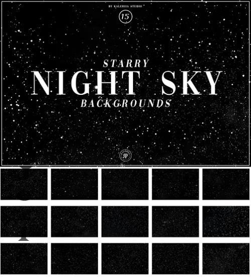 Starry Night Sky Backgrounds - 4ET266M