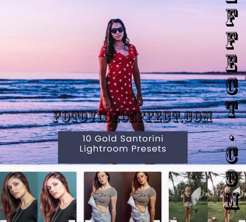 10 Gold Santorini Lightroom Presets - 7E9VDLG