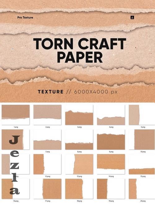 20 Torn Craft Paper Texture HQ - 279700323