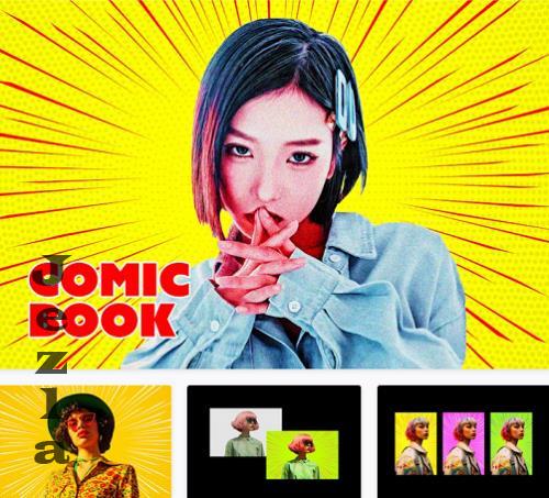 Comic Book Halftone Photo Effect - 278615822