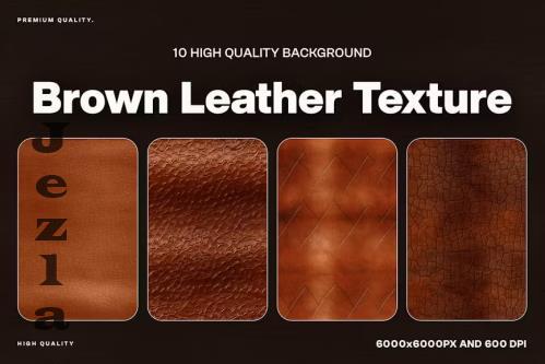 10 Brown Leather Texture Background - 2SN2YZF