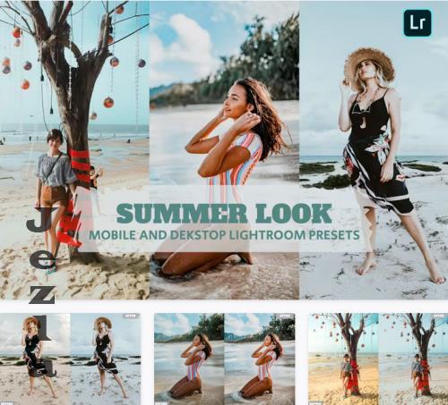 Summer Look Lightroom Presets Dekstop and Mobile - SFF6TPL