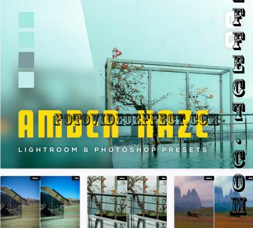 6 Amber Haze Lightroom and Photoshop Presets - 8ASXBRF