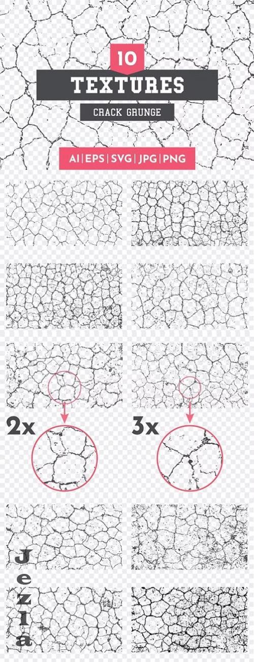 10 Grunge Crack Textures - 278647435