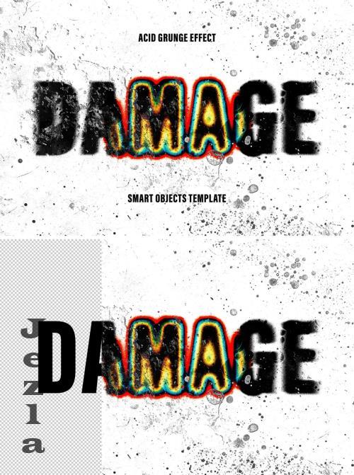 Damage Distortion Text Effect