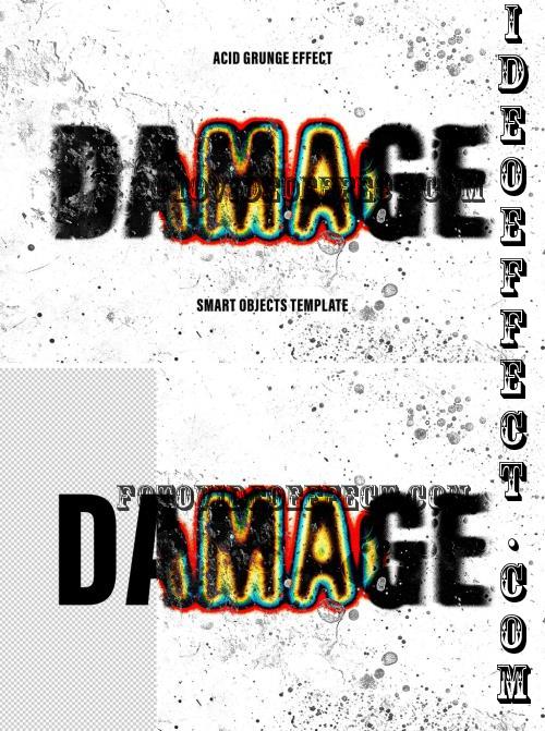 Damage Distortion Text Effect