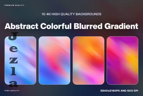 10 Abstract Colorful Blurred Gradient - ATC34KS