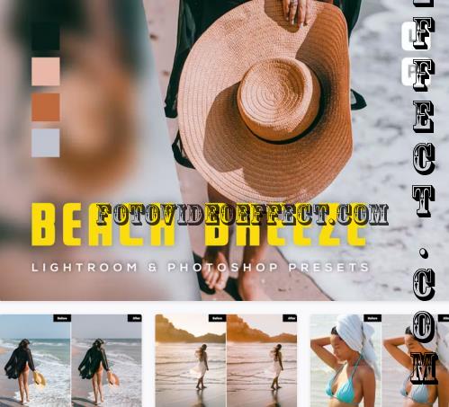 6 Beach Breeze Lightroom and Photoshop Presets - Q33SVVR