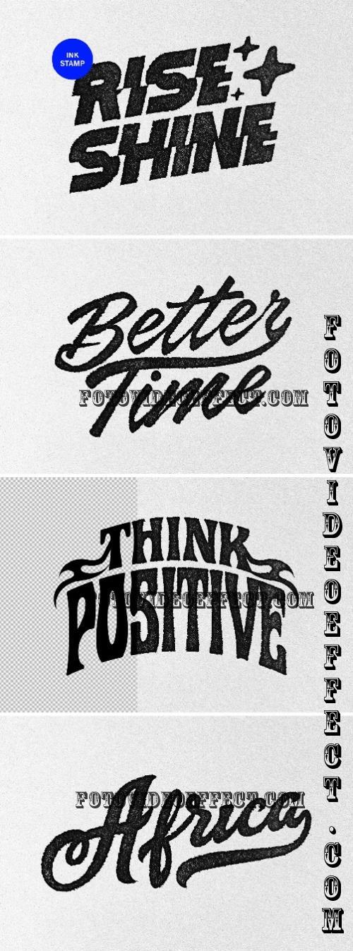 Ink Stamp Text & Logo Effect - 280187024