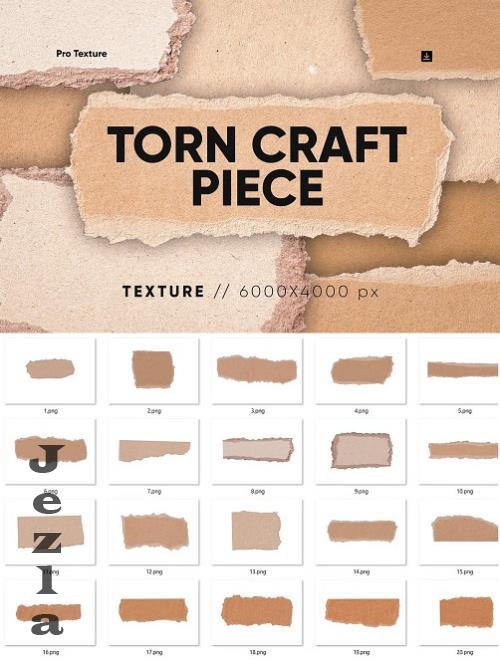 20 Torn Craft Pieces Texture HQ - 279700332