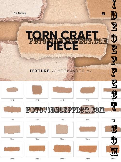 20 Torn Craft Pieces Texture HQ - 279700332