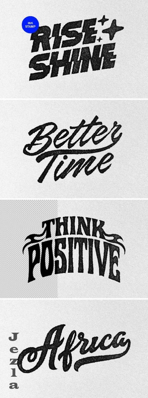 Ink Stamp Text & Logo Effect - 280187024