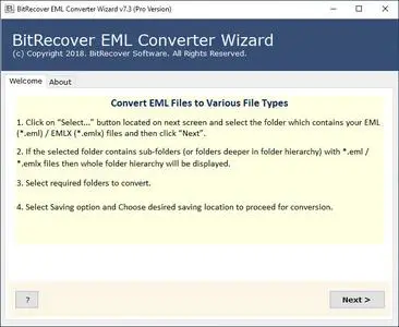 BitRecover EML Converter Wizard 11.2