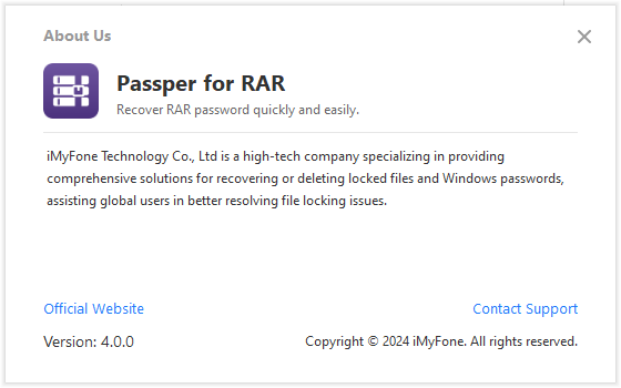 Passper for RAR 4.0.0.4