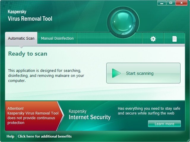 Kaspersky Virus Removal Tool 20.0.12.0