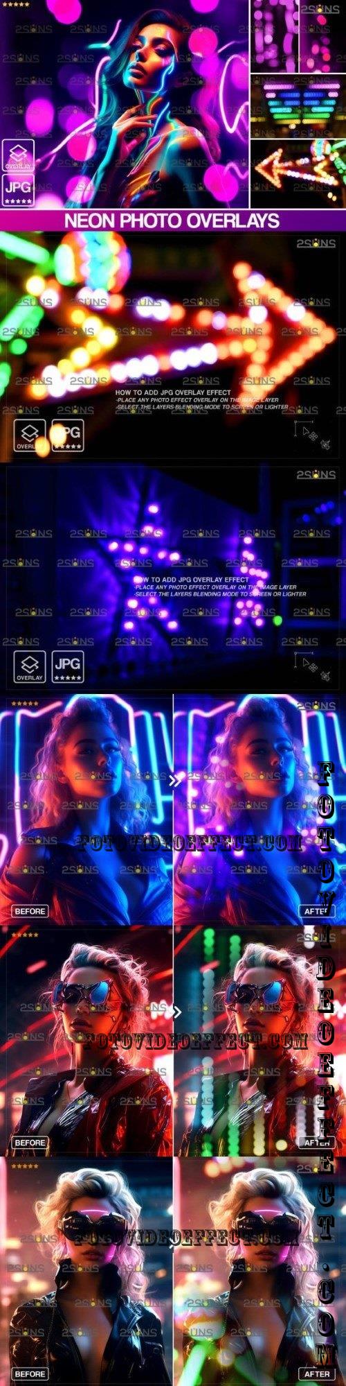 Neon photoshop overlays Bokeh Vol 02 - 280254725