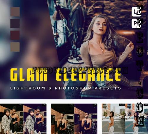 6 Glam Elegance Lightroom and Photoshop Presets - 83XNFF9