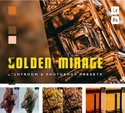 6 Golden Mirage Lightroom and Photoshop Presets - KVTG5U5